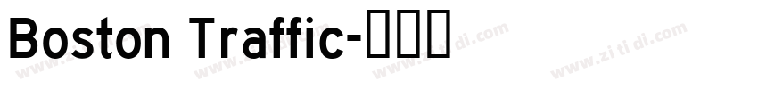 Boston Traffic字体转换